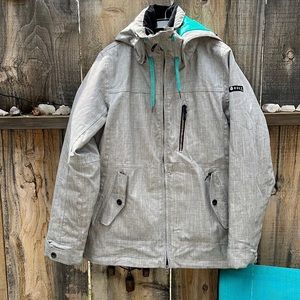 grey roxy ski jacket